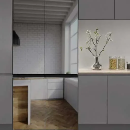 Hitachi Glas Tür Kühlschrank
